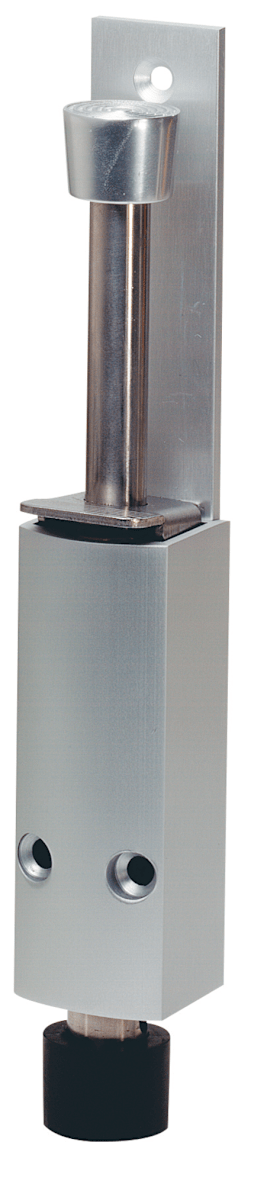 OT-TÜRFESTSTELLER,MIT TRETBOLZEN,HUB30MM 1220.47 Z.AUFSCHR.ALU,HELLBR. ELOX.