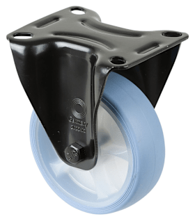 BS BOCKROLLEN L810.B44.101.05 SCHWARZ, REIFEN HELLBLAU, FELGE NATUR