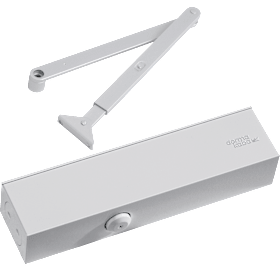 Dormakaba Türschließer TS 83 BC/ÖD inkl. Gestänge & Montageplatte – EN 3-6, Silber