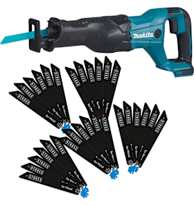 Makita Akku-Reciprosäge DJR186 ZK-Set HW 2025 inkl. 200 Stk. Säbelsägeblätter