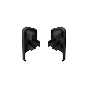 Abdeckkappe für Beschlagcover,  schwarz matt, rechts