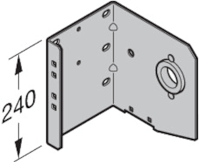 WELLENHALTERKONSOLE 2, WE=180, MIT KUGELLAGER, RECHTS