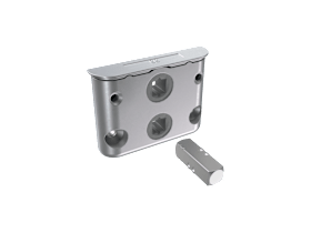 SIEGENIA-AUBI Zwischengetriebe Drehkipp 15 mm Überschlag galvanisiert titan silber