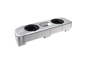 Siegenia Drehkipp- Schließblech, Titan, V A1720, DIN Links-Rechts, Zinkdruckguss, titan silber