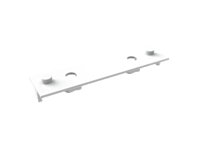 SIEGENIA-AUBI Unterlegplatte KFS Titan A1860/1 naturfarbig für Drehkipp zum Anschrauben