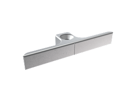 Siegenia Drehkipp- Schließblech, für Rollzapfen, Titan, 56 A0811, DIN Links-Rechts, Zinkdruckguss, titan silber