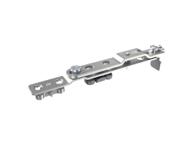SIEGENIA-AUBI Schere Favorit 7 DF Stahl Drehflügel beidseitig galvanisiert titan silber