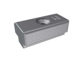 AUFLAUFBOCK R A0800 EDELSTAHL-SILBER 873670