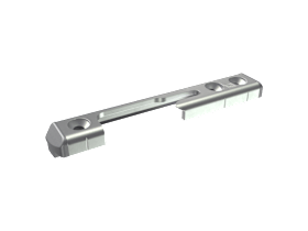 SIEGENIA-AUBI Sicherheitsschließblech S-ES A0807 für Pilzzapfen Drehkipp Stahl titan silber