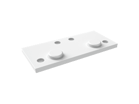 UNTERLEGPLATTE DZB KF RAL9003 K100 FRUP0030-002060