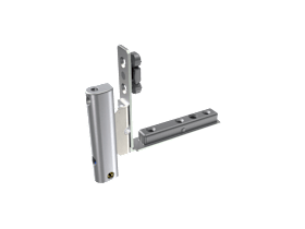 SIEGENIA-AUBI Falzeckband H 18-9 links, höhen-/andruckverstellbar, Stahl, 150 kg, titan silber