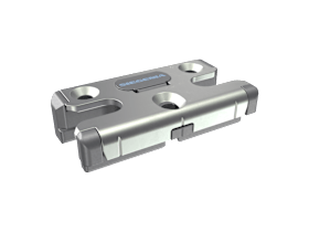 SIEGENIA-AUBI Schließblech Titan S+RS 3SL A2860 für Drehkipp, Stahl, titan-silber