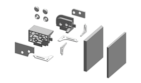 SET ECKTEILE RAL9003 DIN R B1 PMZB2231-002010