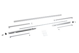 DORMAKABA Gleitschiene Contur Design G93-GSR/V, silberfarbig