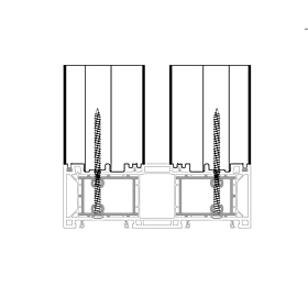 blaugelb Rahmenverbreiterung PVC/TK HS GEALAN 82x100x2500 30DB GEALAN S9000,KUBUS, KONTUR T/82