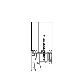 blaugelb Rahmenverbreiterung PVC/TK GEALAN 74x150x1500 30DB GEALAN LINEAR, S7000, S8000, T/74MM