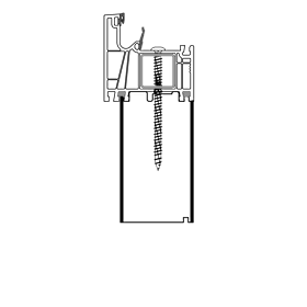 blaugelb Sockeldämmprofil PVC/TK GEALAN T/74 60x180x3000MM GEALAN LINEAR,S7000,S8000, BAUTIEFE T/74