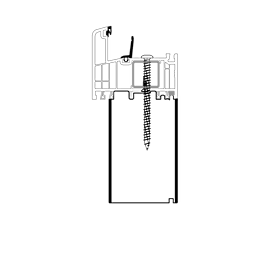 blaugelb Sockeldämmprofil PVC/TK GEALAN T/82 66x150x3000MM GEALAN S9000,KUBUS, KONTUR T/82