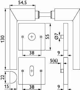 ZT-Drückergarnitur 1813 BASIC 13 - Klasse 3 | mit Rosetten 2211 K