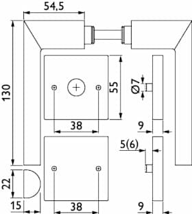 ZT-Drückergarnitur 1813 BASIC 13 - Klasse 3 | mit Rosetten 2211 K