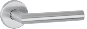 aptec Drückerpaar 1802 BASIC 02 Klasse 3 mit Rosetten 2273 K Edelstahl matt