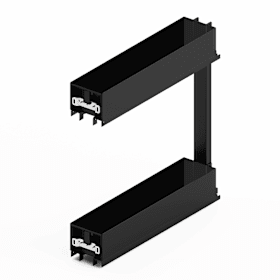 Hettich Frontauszug Lario 200, Korpusbreite 150, 2-etagig, anthrazit