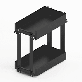 Hettich Frontauszug Lario 200, Korpusbreite 300, 2-etagig, anthrazit