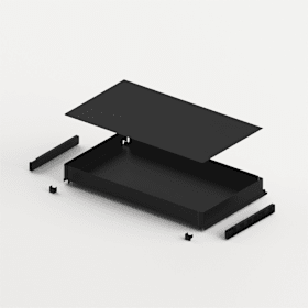 Hettich Innenauszug Naro 200, Korpusbreite 900, anthrazit