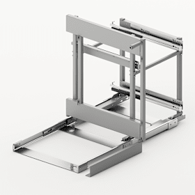 Hettich Tragrahmen Orta, Frontbreite 400, silber