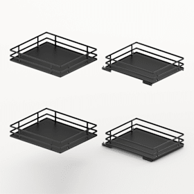 Hettich Orta Tablarset 400, Frontbreite 600, anthrazit