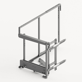 Hettich Tragrahmen Goro, Frontbreite 450, links, silber