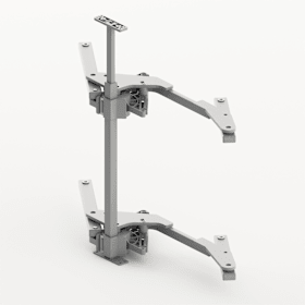 Hettich Beschlagset Salso, Frontbreite 400, rechts, silber