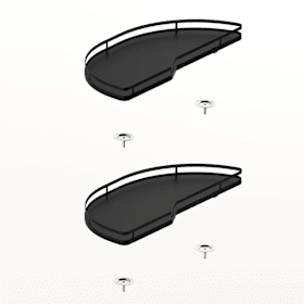 Hettich Tablarset Salso 400, Frontbreite 600, links, anthrazit