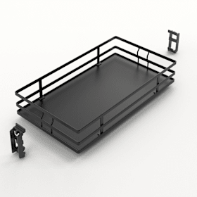 Hettich Olona Einhängetablar 400, Korpusbreite 300, anthrazit