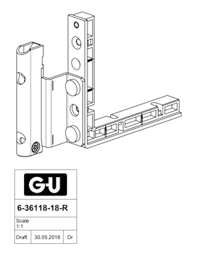 FALZECKBAND M6 12/18-9 +NUT R WEIß (6-36118-18-R-7)