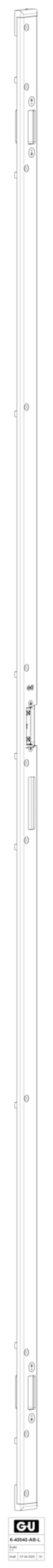 6-40040-AB-L-1 | Schließleiste | SECURY