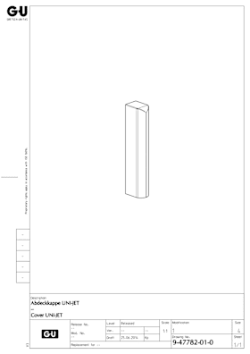9-47782-01-0-4 | Abdeckkappe | UNI-JET S, UNI-JET D, UNI-JET M6
