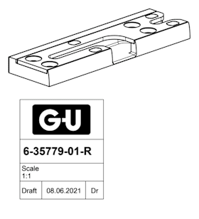 6-35779-01-R-1 | Kippdrehschließplatte | UNI-JET