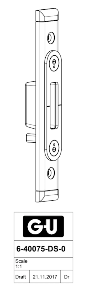 6-40075-DS-0-1 | Schließplatte | SECURY