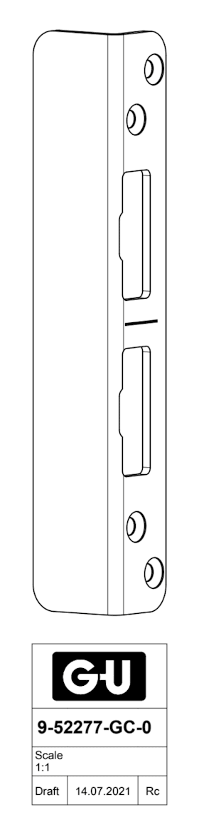 9-52277-GC-0-8 | Winkelschließplatte | SECURY