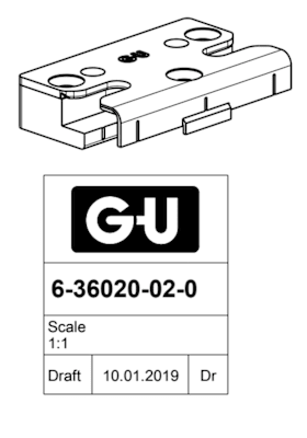 6-36020-02-0-1 | Sicherheitsschließplatte | UNI-JET