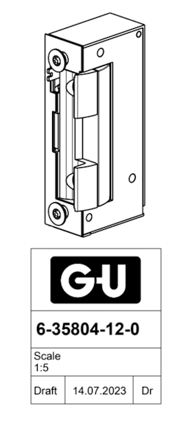 6-35804-12-0-1 | Elektrotüröffner | GU-BKS Elektrotüröffner ET 8