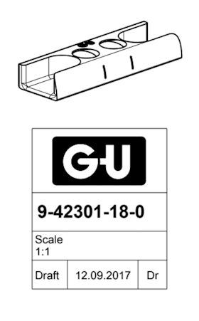 9-42301-18-0-1 | Schließplatte | UNI-JET, SECURY