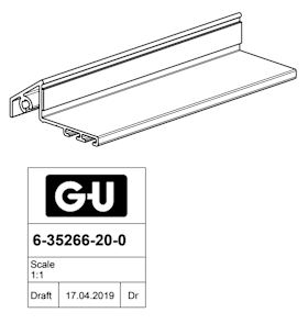 6-35266-20-0-7 | Wetterschenkel | 242 | GU-SBS, GU-SBS bb, BS, GU-SBS 217 V, GU-SBS 221 V, GU-SBS 223 V, GU-SBS 228 V, GU-SBS 239 V, GU-SBS 292 V
