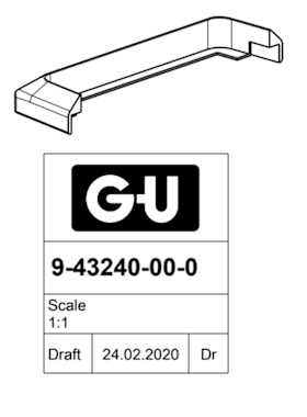 9-43240-00-0-7 | Unterlage | UNITAS 16