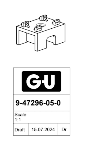 9-47296-05-0-1 | Distanzstück | GU-934, GU-937