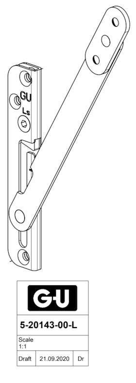 5-20143-00-L-1 | Falzschere | UNITAS