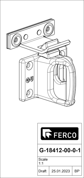 G-18412-00-0-6 | Federfalle | BEUTEL FEDERFALLE KIPPFENSTER RAL9005MAT