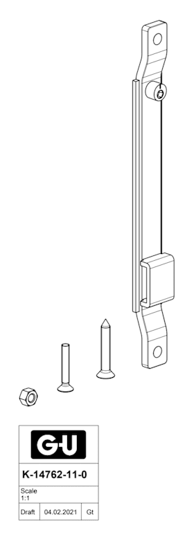 K-14762-11-0-0 | Zubehör für Getriebedrehgriff | GU-968/200 m.Z.