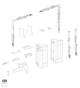 K-17130-00-0-7 | Grundausstattung Schwingbeschlag | Grundkrt. UNITAS 16 Rehau Brillant Desig